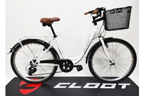 Bicicletas de paseo Cloot Relax 26\" Blanca 0