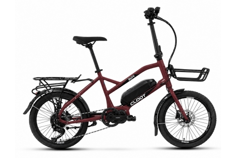 Ebike Mini Cargo E-VOLT LITE 3.0 Motor Central Shimano Granate 0