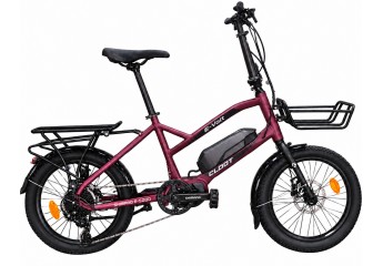 Ebike Mini Cargo E-VOLT LITE 3.0 Motor Central Shimano E5000 Granate
