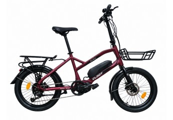 Ebike Mini Cargo E-VOLT LITE 3.0 Motor Central Shimano E5000 Granate