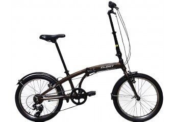 Bicicletas plegables Aluminio 20" New Iconic Lux Marron