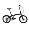 Bicicleta plegables Aluminio 20" Iconic Lux Disc  Negra 0